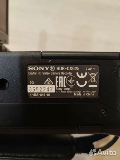 Видеокамера sony HDR-CX625