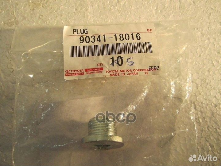 Пробка поддона АКПП toyota many 90341-18016 toyota