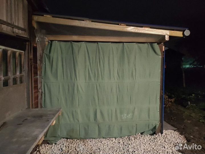 Брезентовая штора 2.7 х 2.2 400 оп с креплением