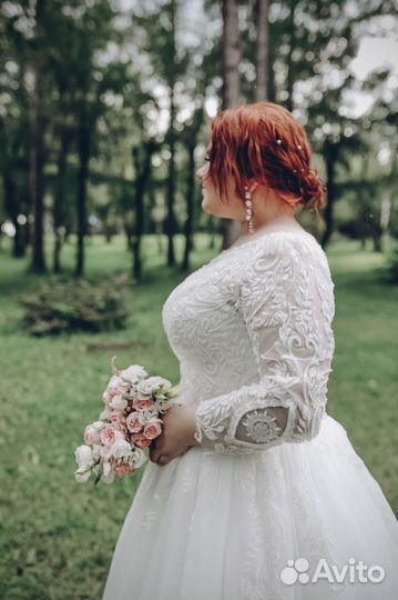 Свадебное платье 52-58