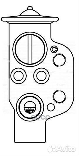 Клапан кондиционера расширительный VW Polo Sed