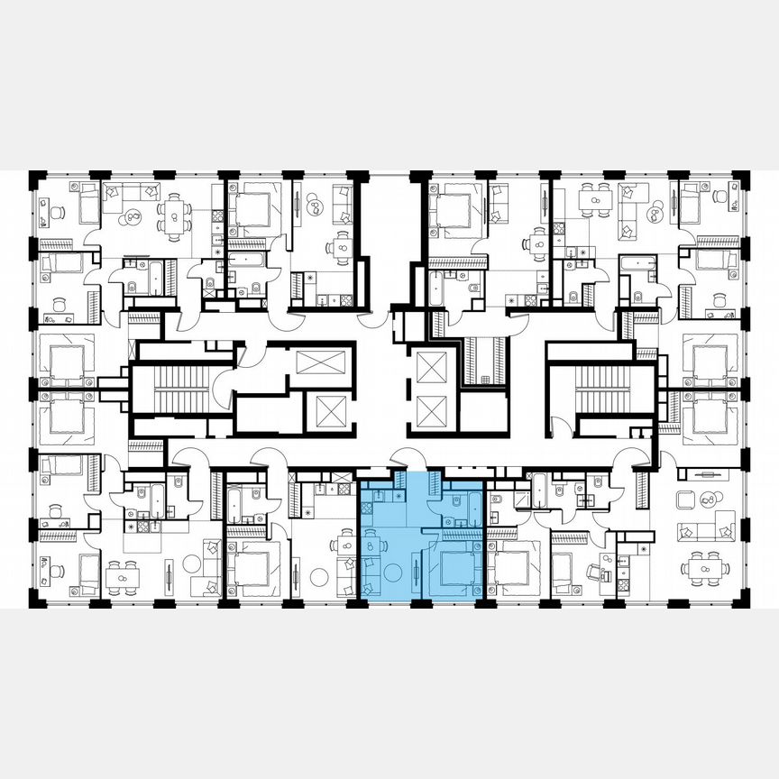 2-к. квартира, 34,8 м², 48/64 эт.
