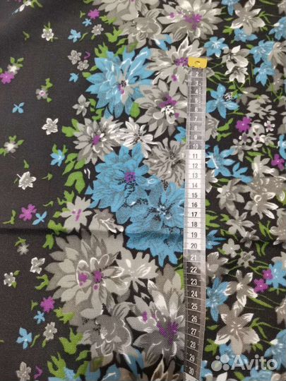 Ткань СССР отрез шёлк ацетатный