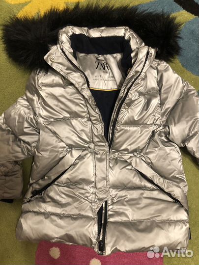 Пуховик зимний zara 122