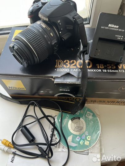 Фотоаппарат Nikon d3200с объективом 18-55mm(20)