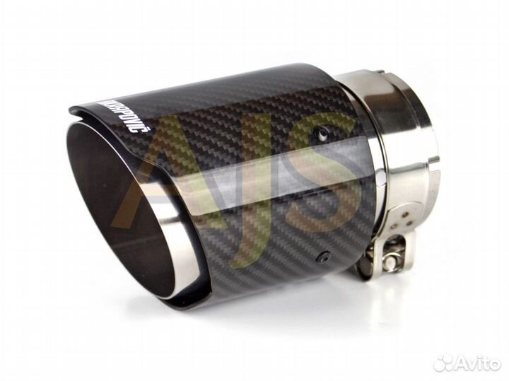 Насадка на глушитель Akrapovic style с карбоном 76