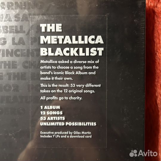 Винил бокс-сет Metallica «The Blacklist» 7 LP США