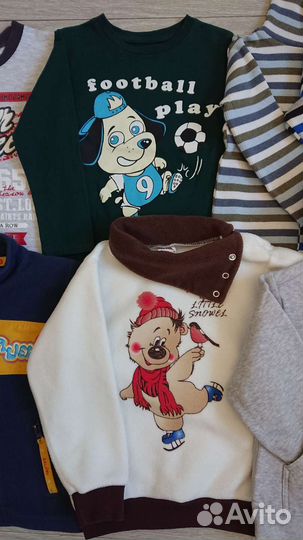 Флисовая кофта, лонгслив 98-104