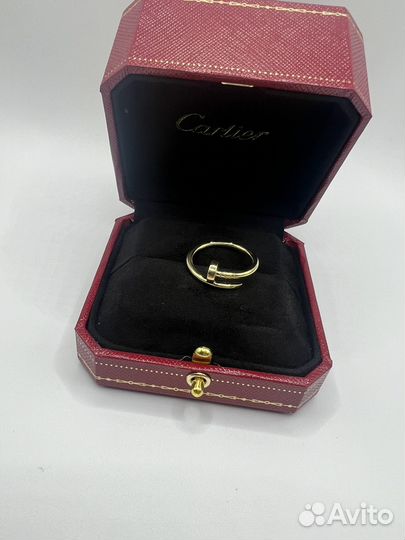 Золотое кольцо Cartier гвоздь 750 проба