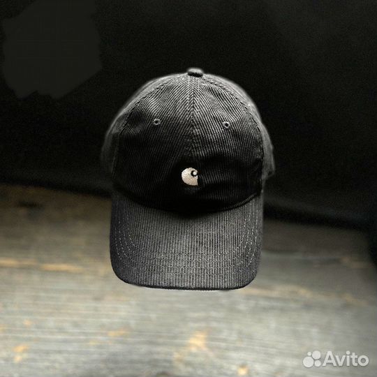 Кепка carhartt wip 4 вельветовая черная