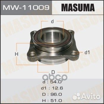 Ступичный узел masuma front gx470 uzj120 перед лев