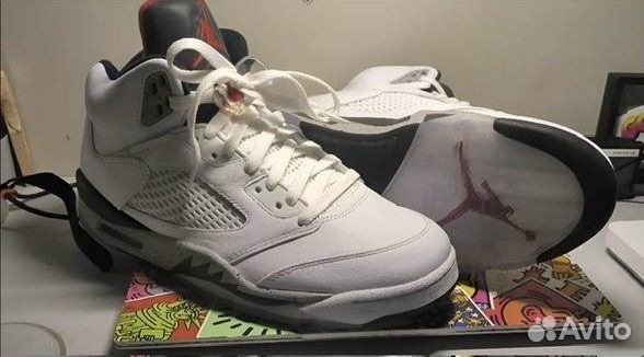 Jordan 5 retro white cement (Оригинал)