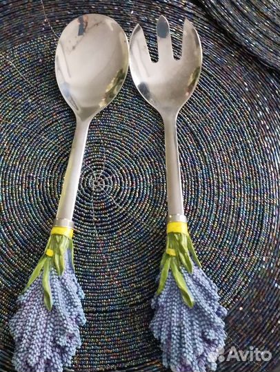 Салатные вилка ложка