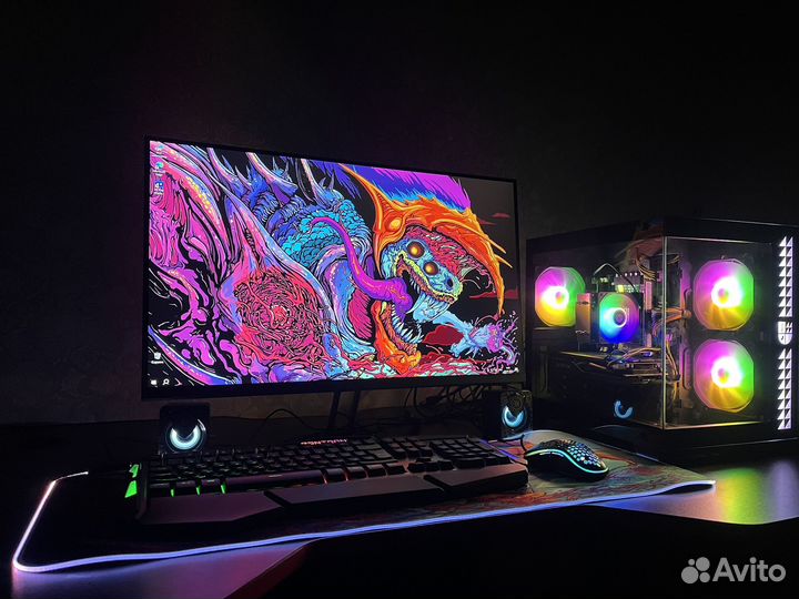 Игровой компьютер с монитором 180/165гц