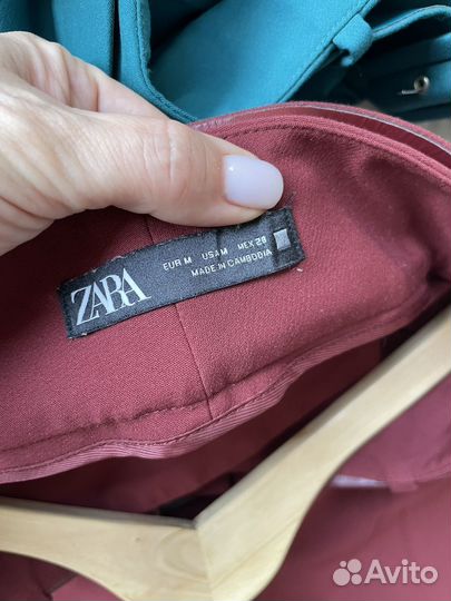 Брюки и кожаные легинсы zara M L