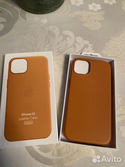 Чехол Leather Case для iPhone 13