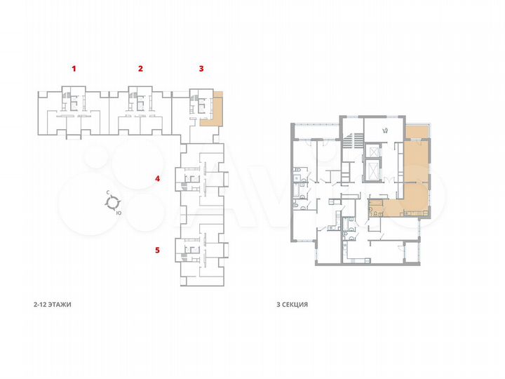 1-к. квартира, 39,6 м², 10/12 эт.