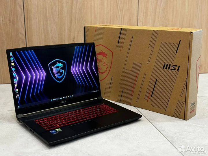 MSI Katana17 core i7-11800H 16 ядер RTX 3050Ti SSD