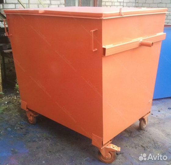 Мусорный евроконтейнер металлический 1,1 м3 O8113
