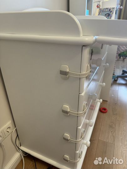 Комод пеленальный столик Гандылян Аистенок Белый