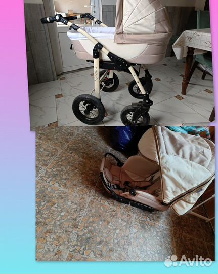 Коляска 2 в 1 бу