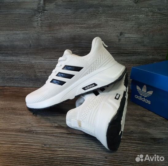 Кроссовки Adidas белые лето артикул 925