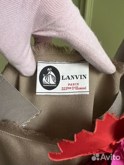 Шелковый топ Lanvin оригинал