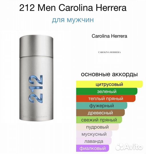 212 Men от Carolina Herrera 100мл