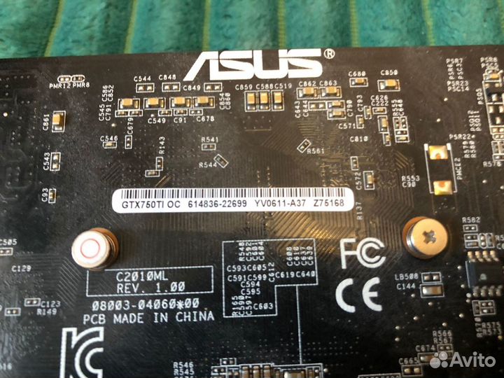 Видеокарта Asus Geforce GTX 750 Ti OC 2048 мб gddr