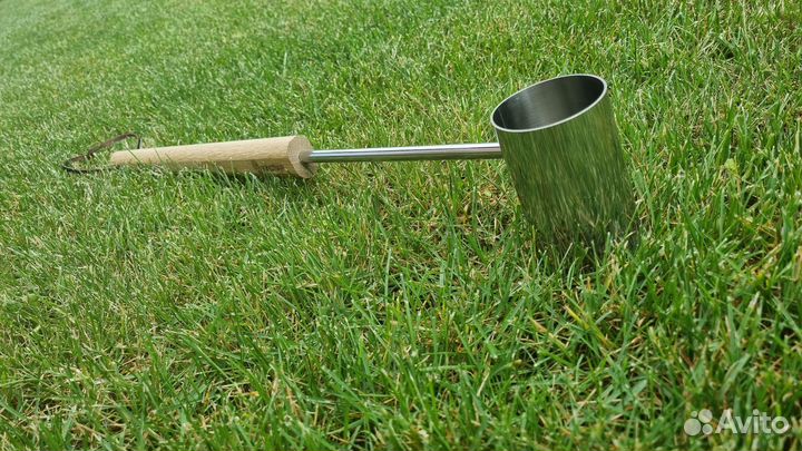 Ковш (черпак) для бани из нержавейки