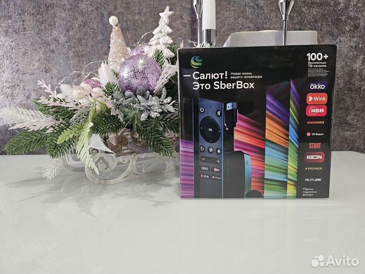 Приставка SberBox SMART TV для телевизора новая