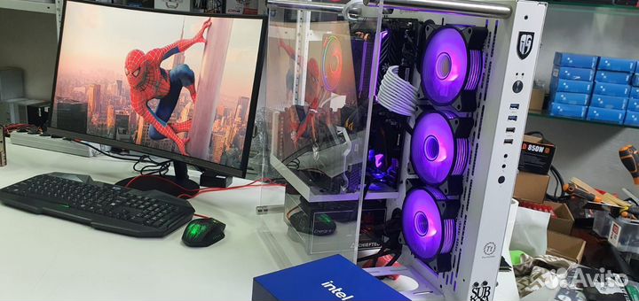 Игровой пк Core i3 10100F +SSD + 16Gb + RX 580 8Gb