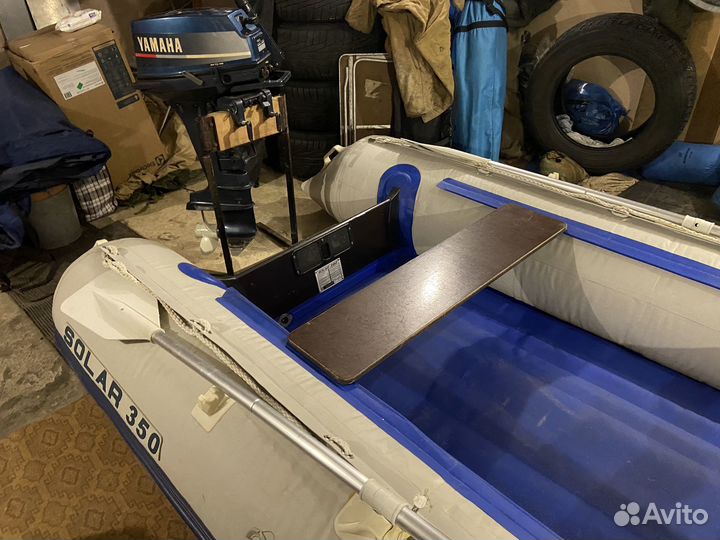 Моторная лодка пвх солар 350 с мотором ямаха 15 б