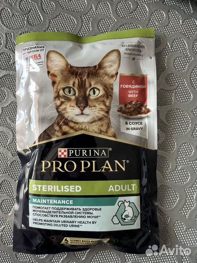 Жидкий корм Proplan для стерилизованных кошек