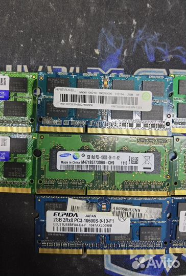 Память для ноутбука DDR3 DDR4 So-Dimm