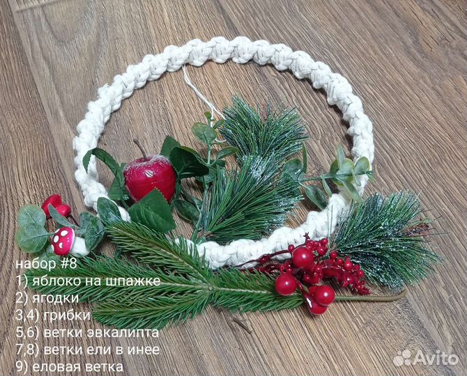 Новогодние венки наборы