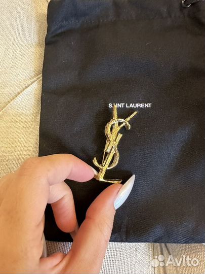 Брошь YSL Saint Laurent новая оригинал