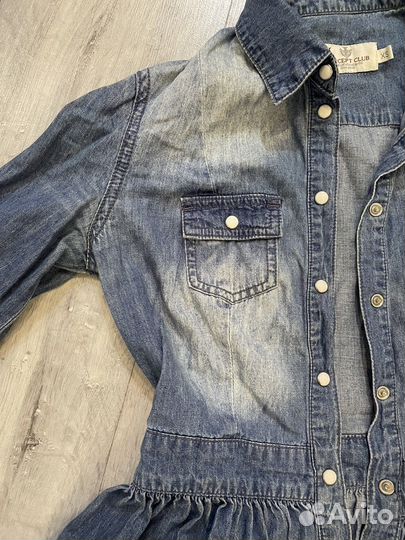 Платье джинсовое 40