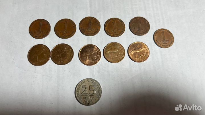 Монеты Тринидад и Тобаго старые