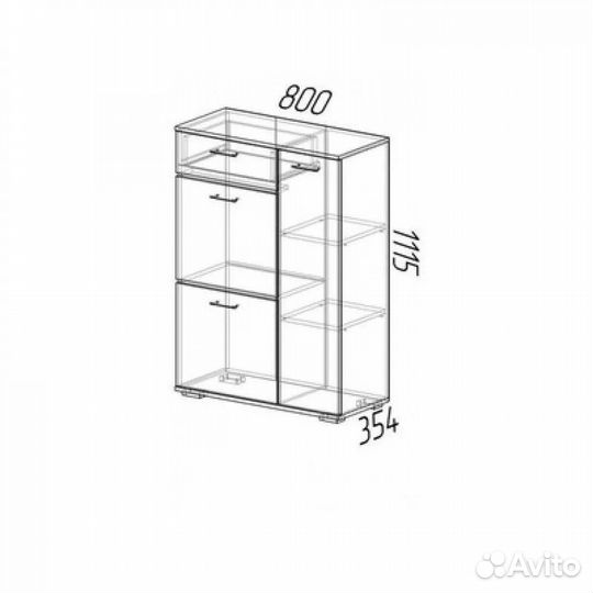 Тумба высокая новая