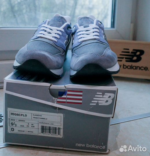 New Balance 998 9.5US Made in USA Редкие Оригинал