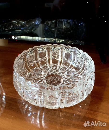 Хрусталь Конфетница, ладья салатница