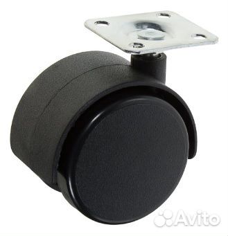Колесо мебельное без тормоза, диаметр 50 мм
