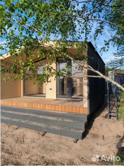 Каркасный дачный дом с доставкой 75 м кв, арт. дл-6435