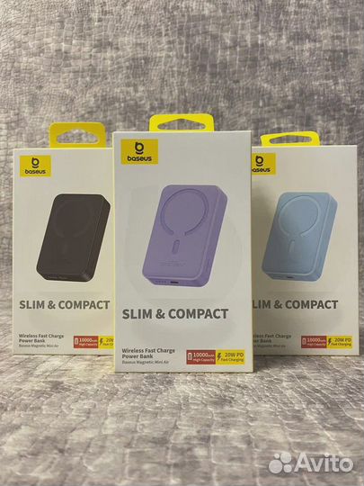 Повербанк Baseus Magnetic Mini Air Wireless 20W