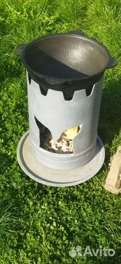 Очаг для огня и печь «Князь Серебряный» (2 в 1)