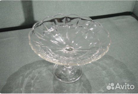 Ваза для фруктов на ножке СССР