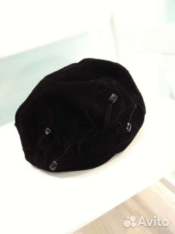 Берет женский замшевый натуральная кожа