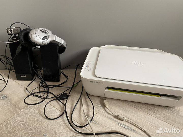 Принтер, наушники, веб-камера, колонки