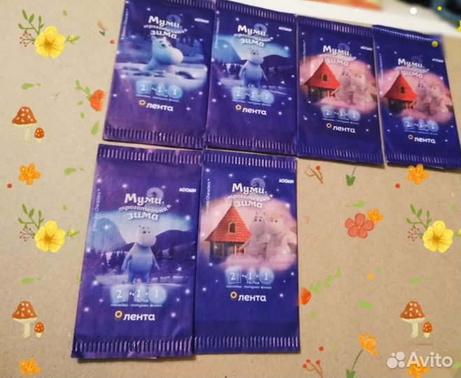 Муми-каленларь,наклейки,скрепыши 3,тикеры